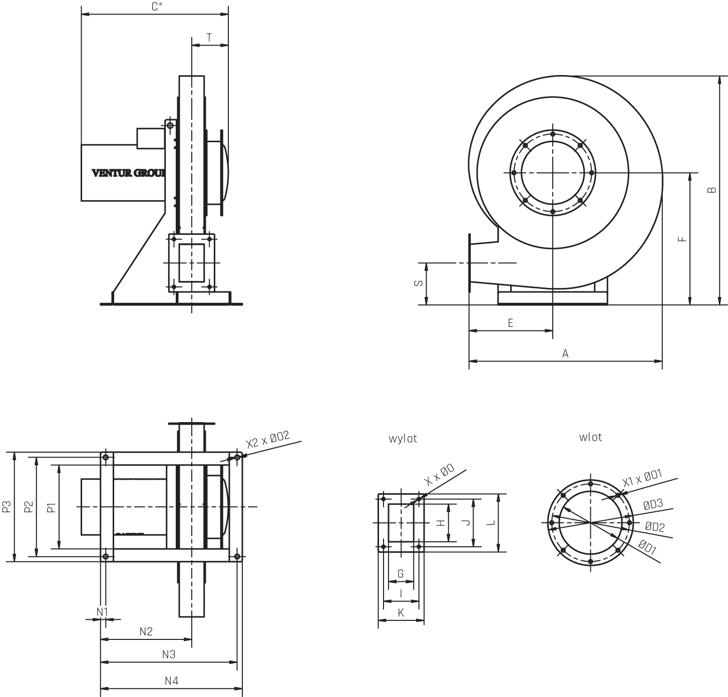 Wentylator promieniowy HST - Venture Industries